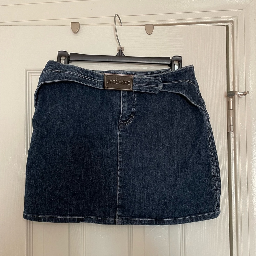 Jordache denim mini skirt